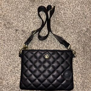Steve Madden Black Quilted Crossbody Bag